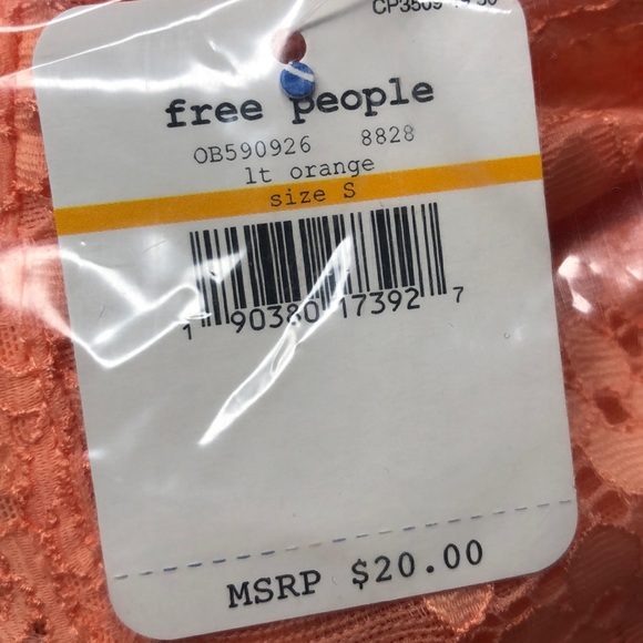 Free People Galloon Lace Halter Bralette Small NEW - Picture 3 of 7